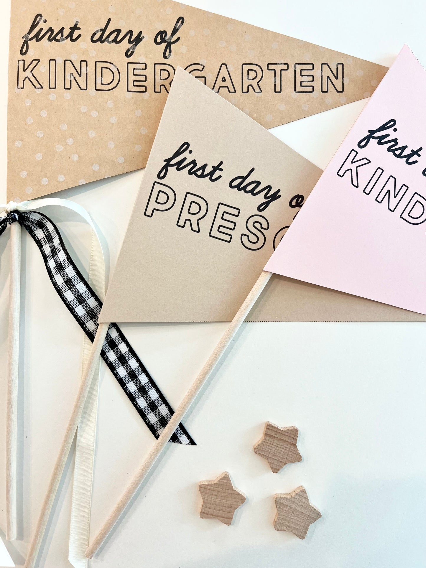First Day Of School Pennant Flag | Free Download