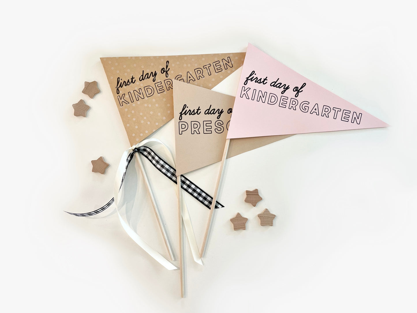 First Day Of School Pennant Flag | Free Download