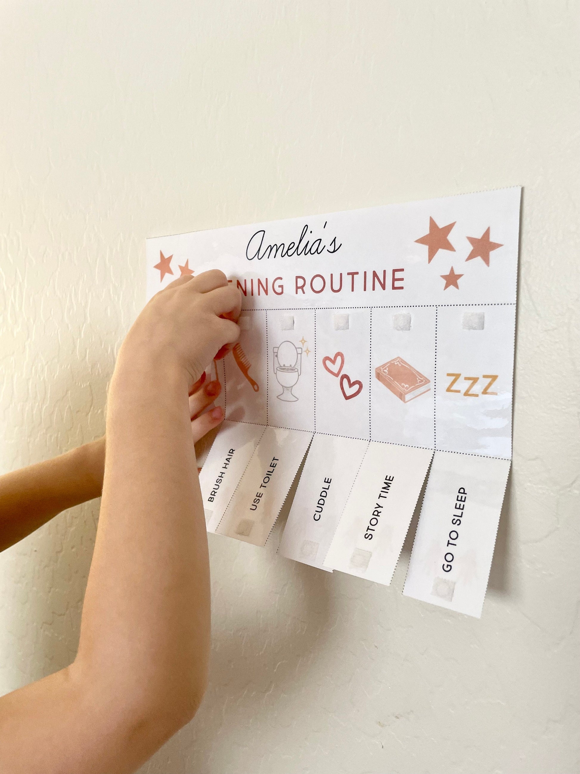 Morning & Evening Routine Flip Chart, Editable Visual Schedule | Kindergarten Preschool Homeschool Printable | Montessori Custom Routine