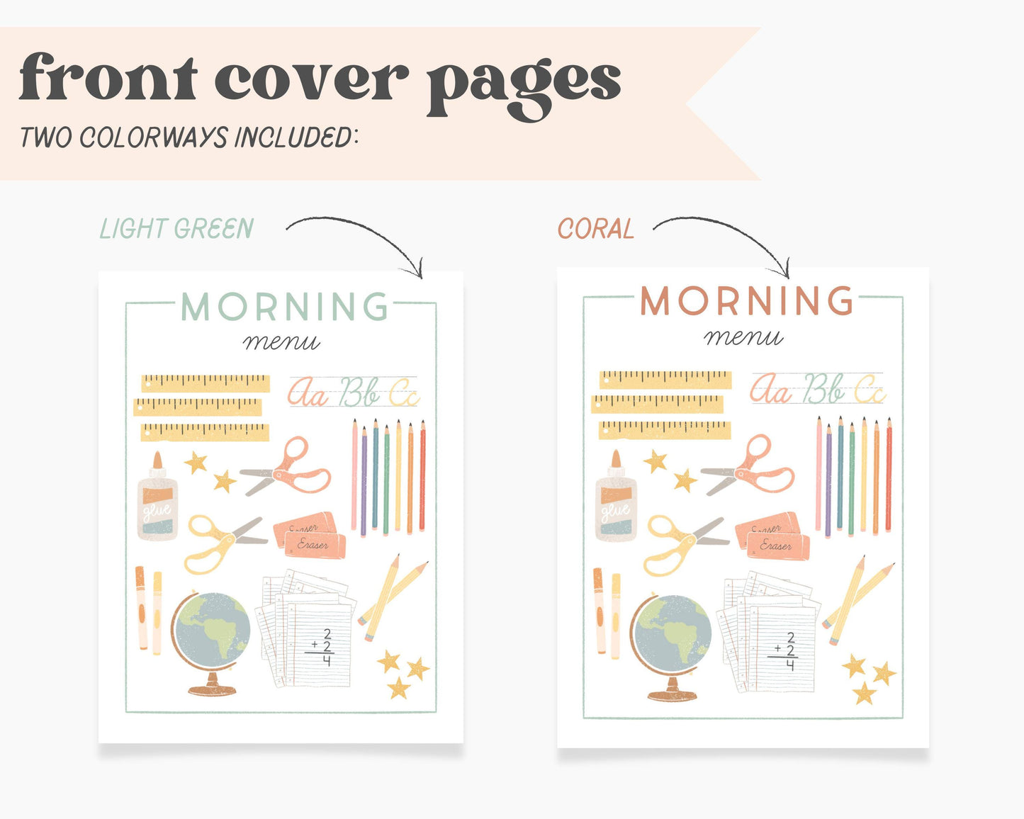 Morning Menu Kindergarten, Preschool, Homeschool, Morning Basket Activities, Kindergarten Worksheets, Routine Chart, Handwriting Practice