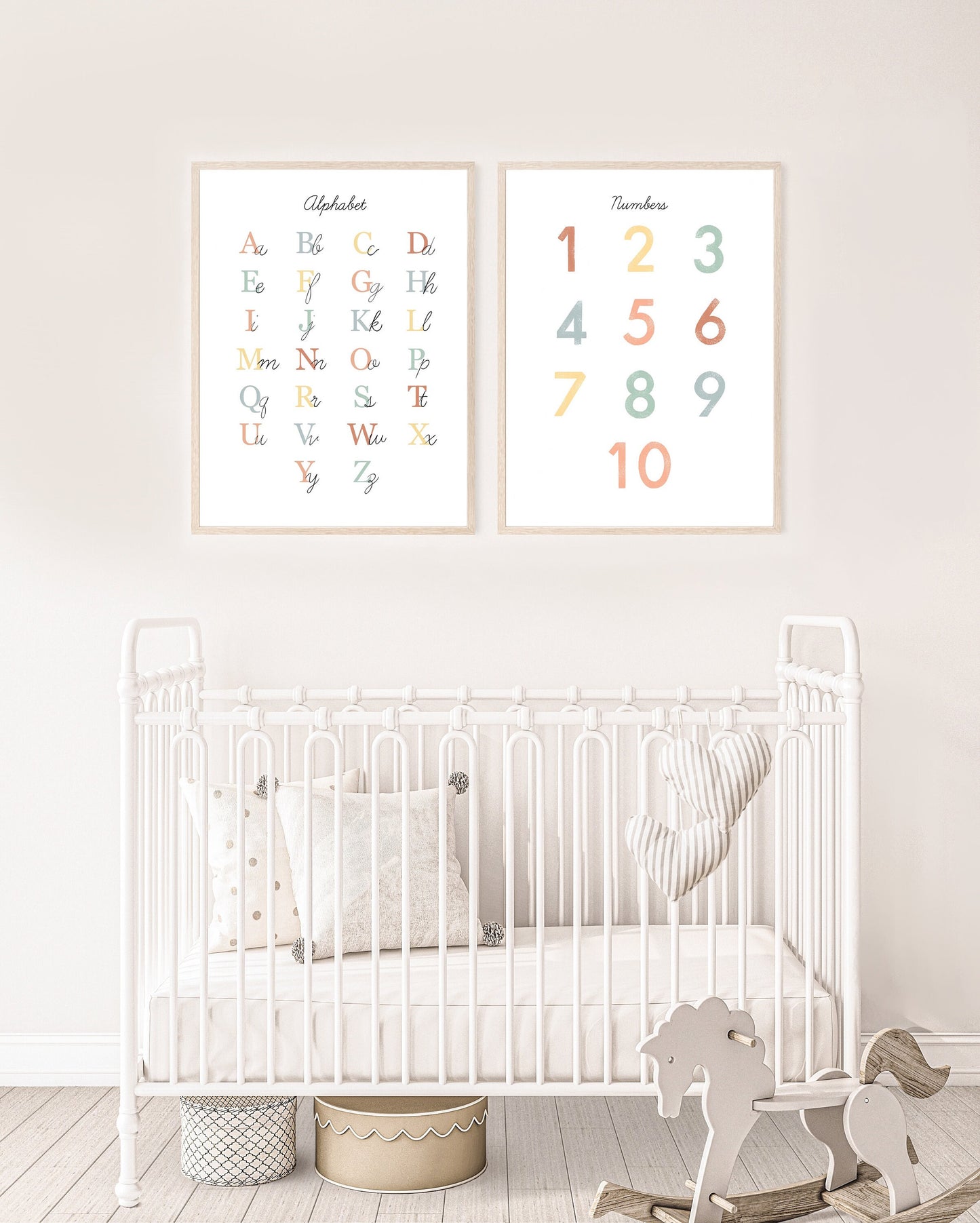 Simple Alphabet Chart Illustration Poster| Calming Corner, Montessori, Education, Nursery, Classroom Poster| Download Printable Art |