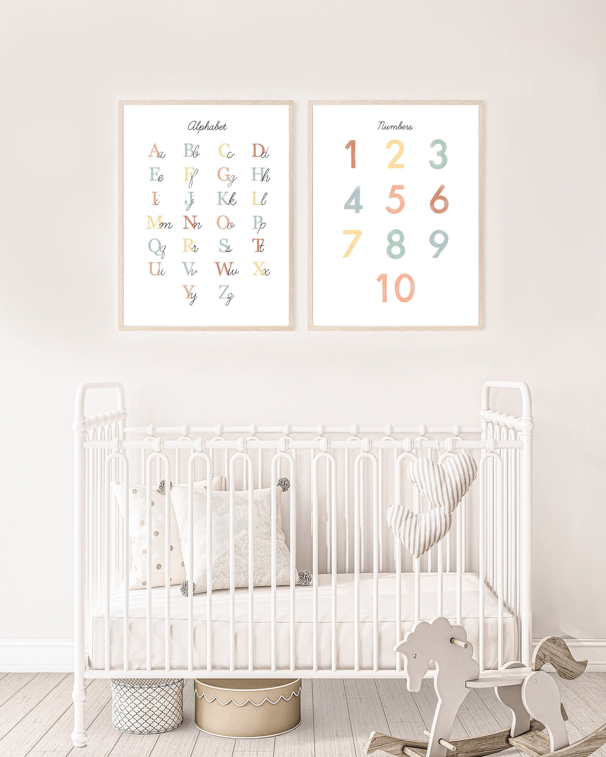 Simple Alphabet Chart Illustration Poster| Calming Corner, Montessori, Education, Nursery, Classroom Poster| Download Printable Art |