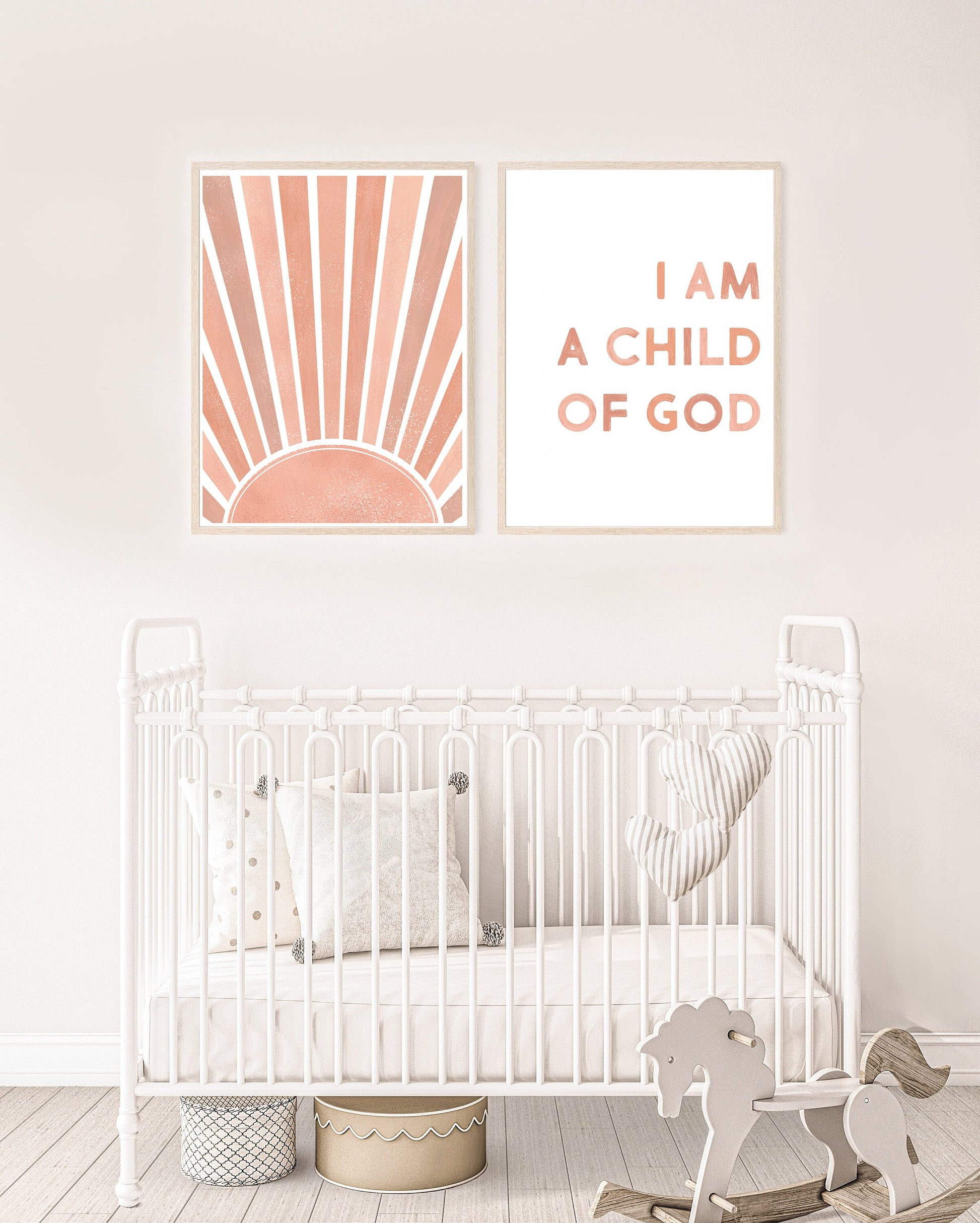 I Am A Child Of God Blush Artwork Poster| Calming Corner, Montessori, Bible Jesus Christian Kids, Nursery, Church| Download Printable Art