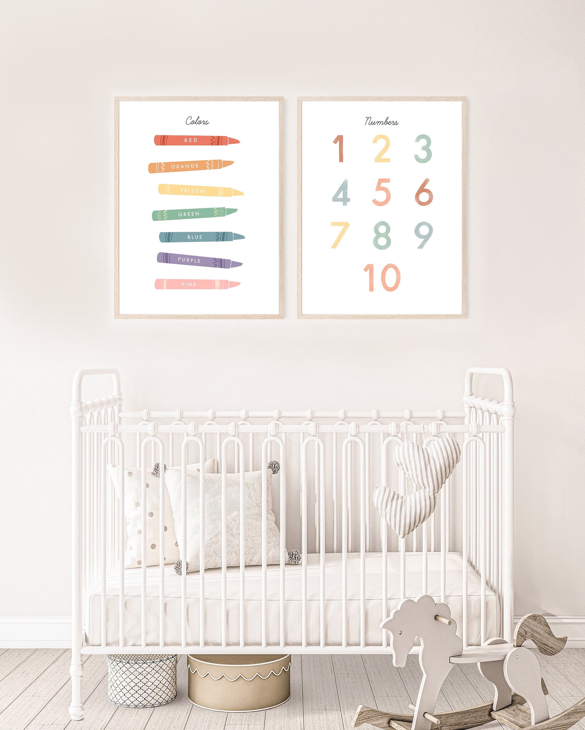 Numbers Chart Illustration Artwork Print Poster| Calming Corner, Montessori, Education, Nursery, Classroom Poster| Download Printable Art |