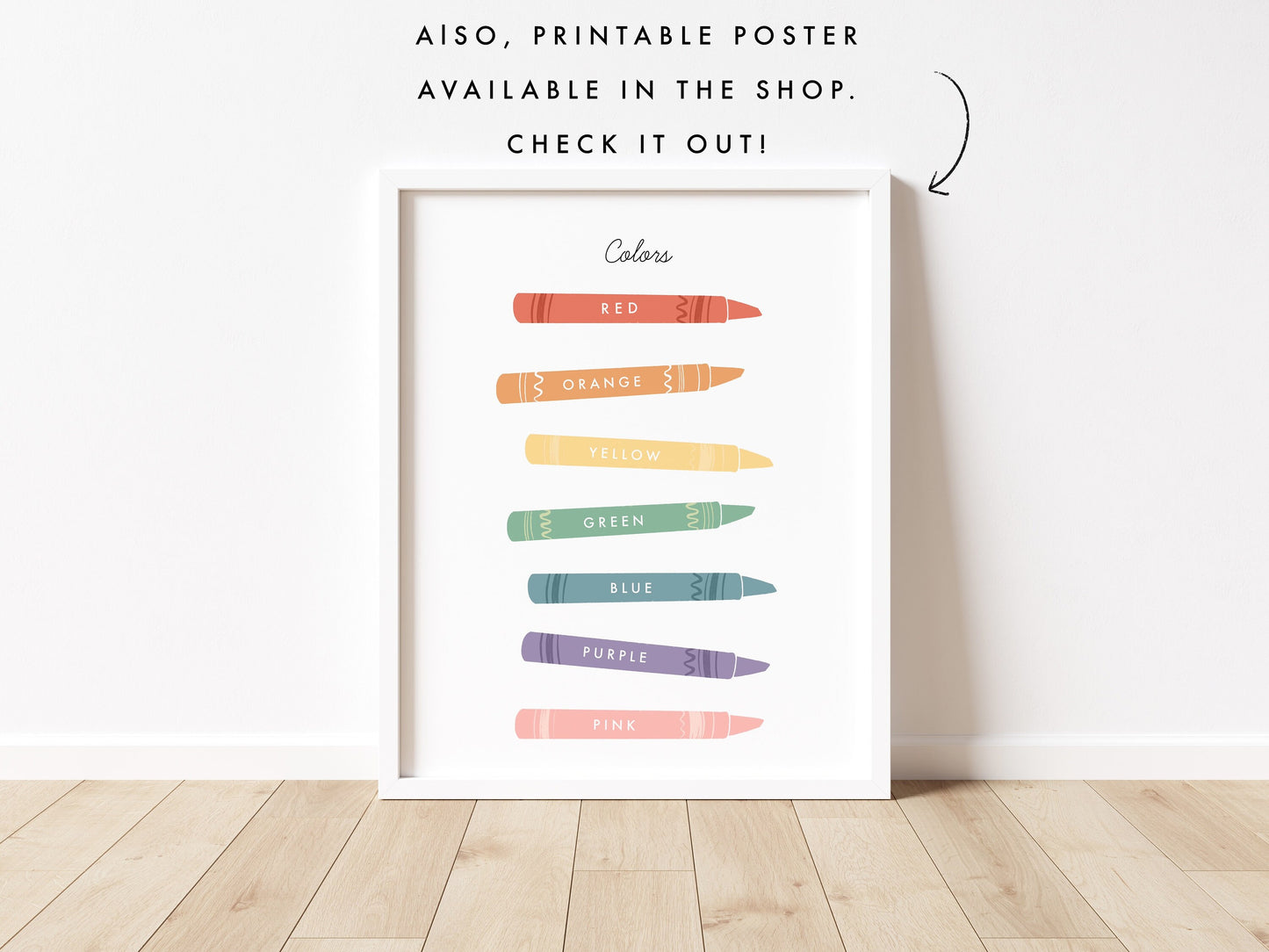 Colors Flash Cards | Calming Corner, Montessori, Education, Nursery, Classroom Poster| Download PRINTABLE Art | 3.5” x 4.5” | Color Digital