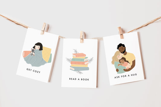 Calming Techniques Flash Cards | Calming Corner, Montessori, Education, Nursery, Classroom Poster| Download PRINTABLE Art