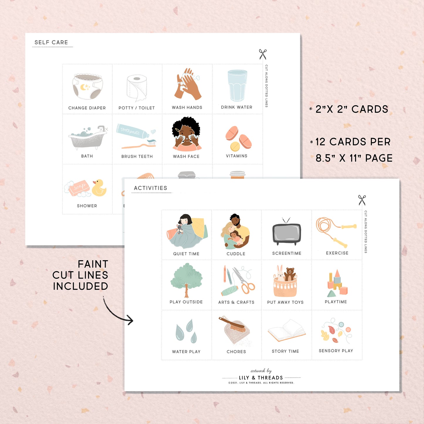 Editable Daily Routine Cards & Chart, Toddler Daily Rhythm, Visual Schedule Kids | Chore Chart Checklist, Download Printable | Montessori