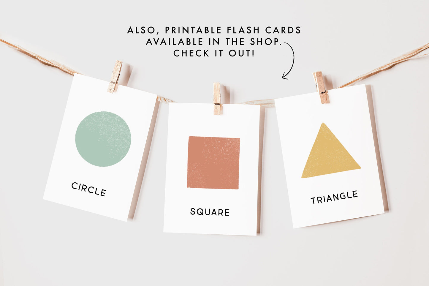 Shapes Chart Illustration Artwork Print Poster| Calming Corner, Montessori, Education, Nursery, Classroom Poster| Download Printable Art |