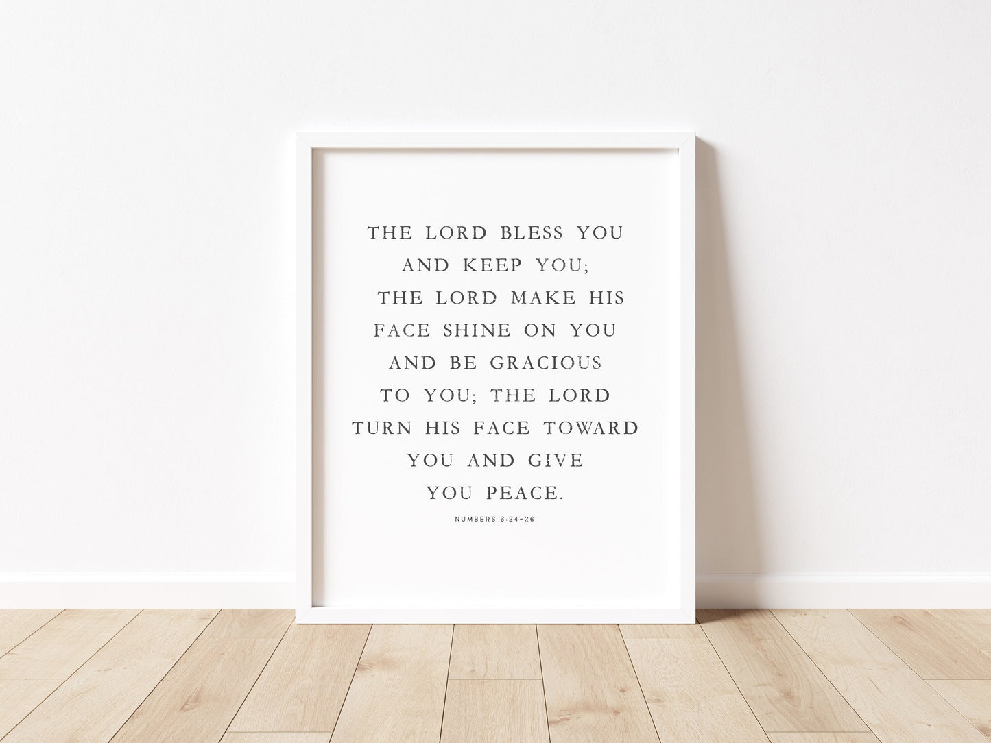 The Lord Bless You and Keep You, Numbers 6:24-26 Scripture, Bible Wall Art, Christian, Jesus, Bible Verse Print, The Blessing, Biblical Art