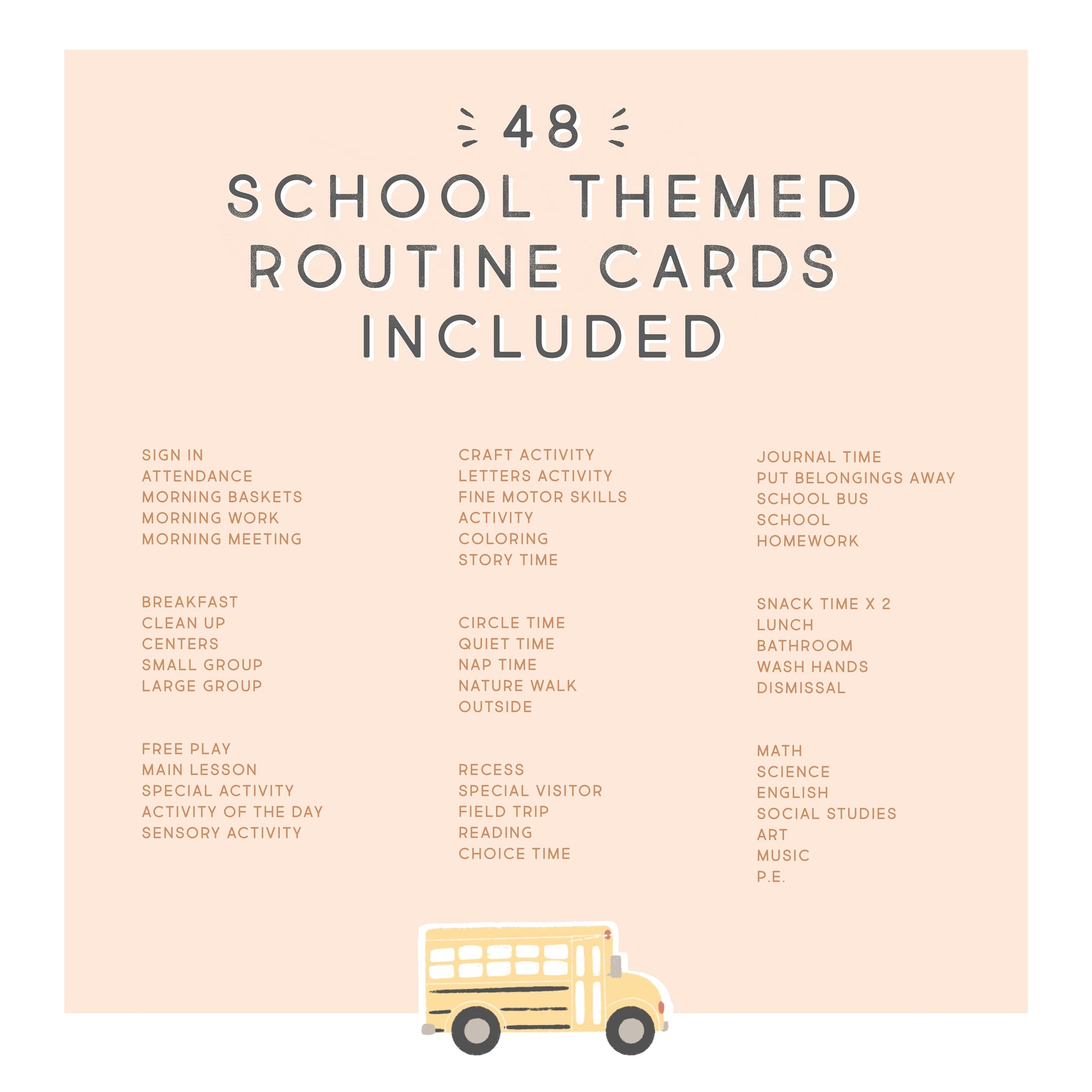 School, Chore, & Routine Cards Chart BUNDLE, Editable Visual Schedule | Kindergarten Preschool Homeschool Printable | Montessori