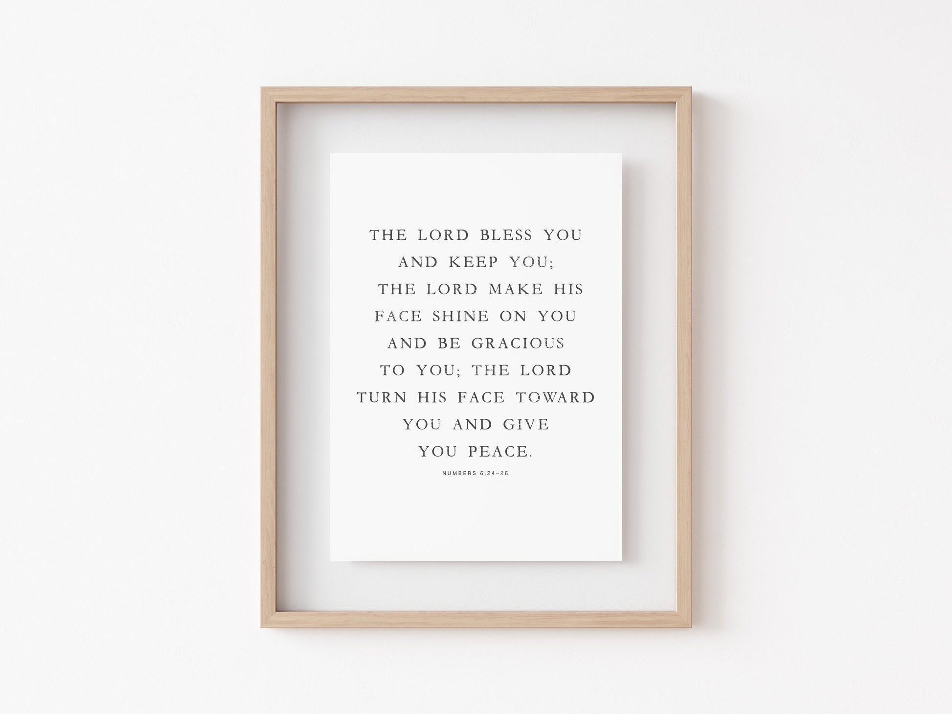 The Lord Bless You and Keep You, Numbers 6:24-26 Scripture, Bible Wall Art, Christian, Jesus, Bible Verse Print, The Blessing, Biblical Art