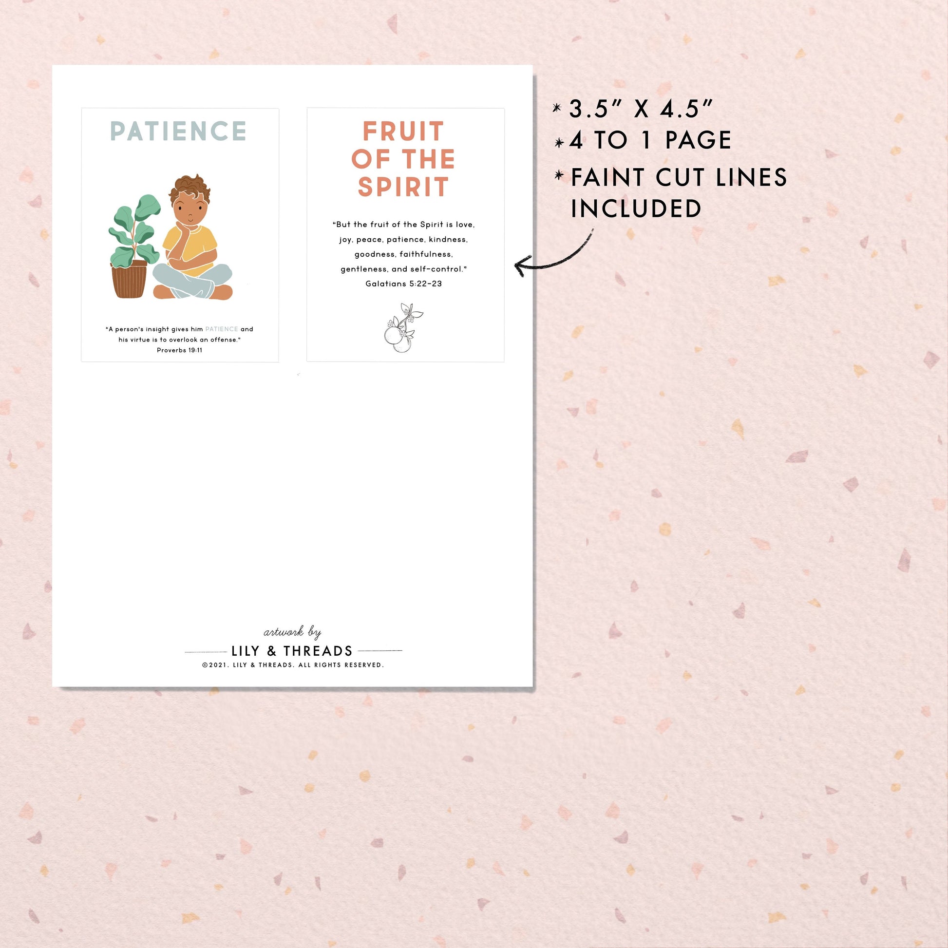 Fruit of the Spirit Flash Cards | Calming Corner, Montessori, Education, Nursery, Christian Bible Jesus Poster| Download PRINTABLE Art