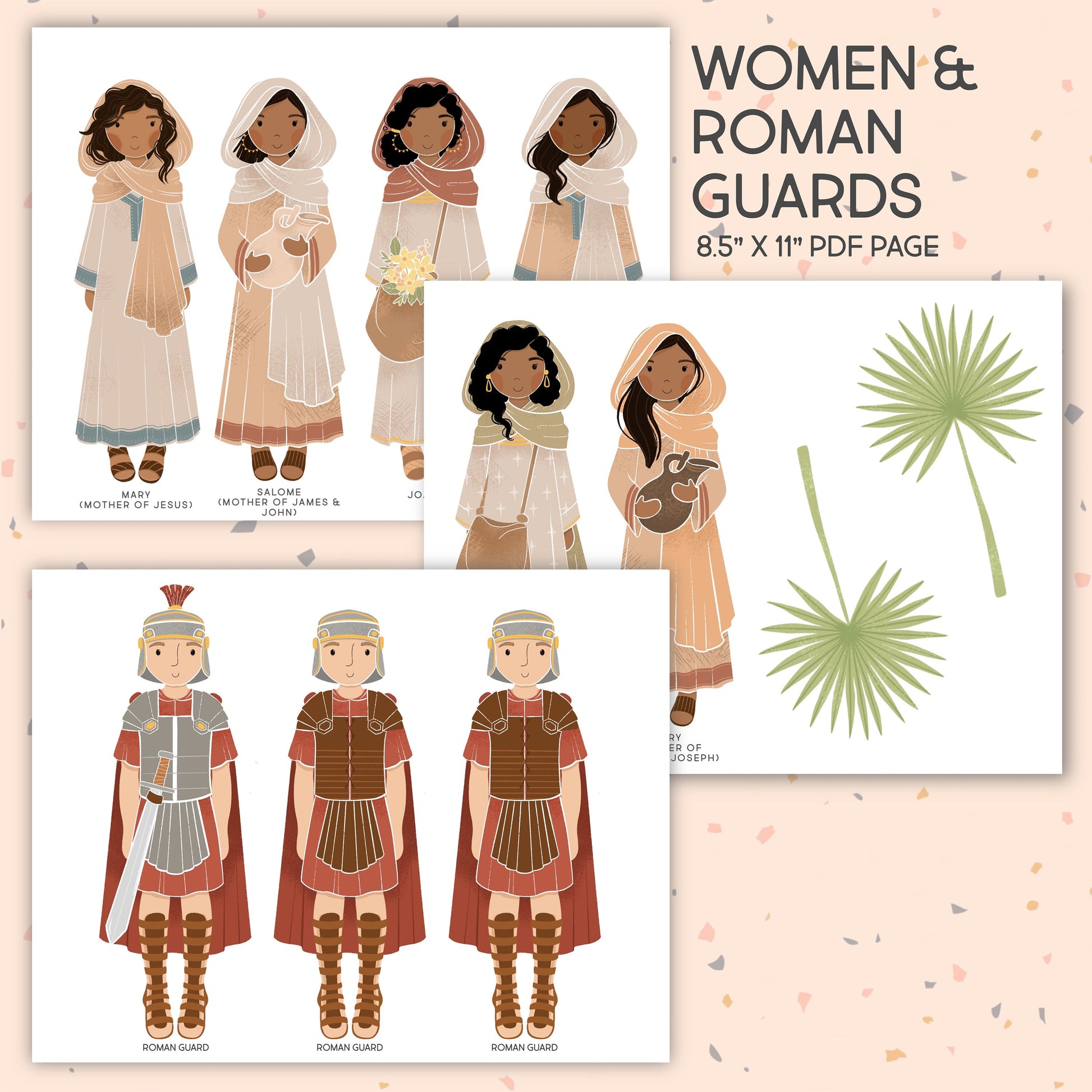 Editable Easter Scripture Cards Jesus Holy Week Kids Activity Resurrection Eggs Paper Dolls Homeschool Christian Bible Jesus | PRINTABLE
