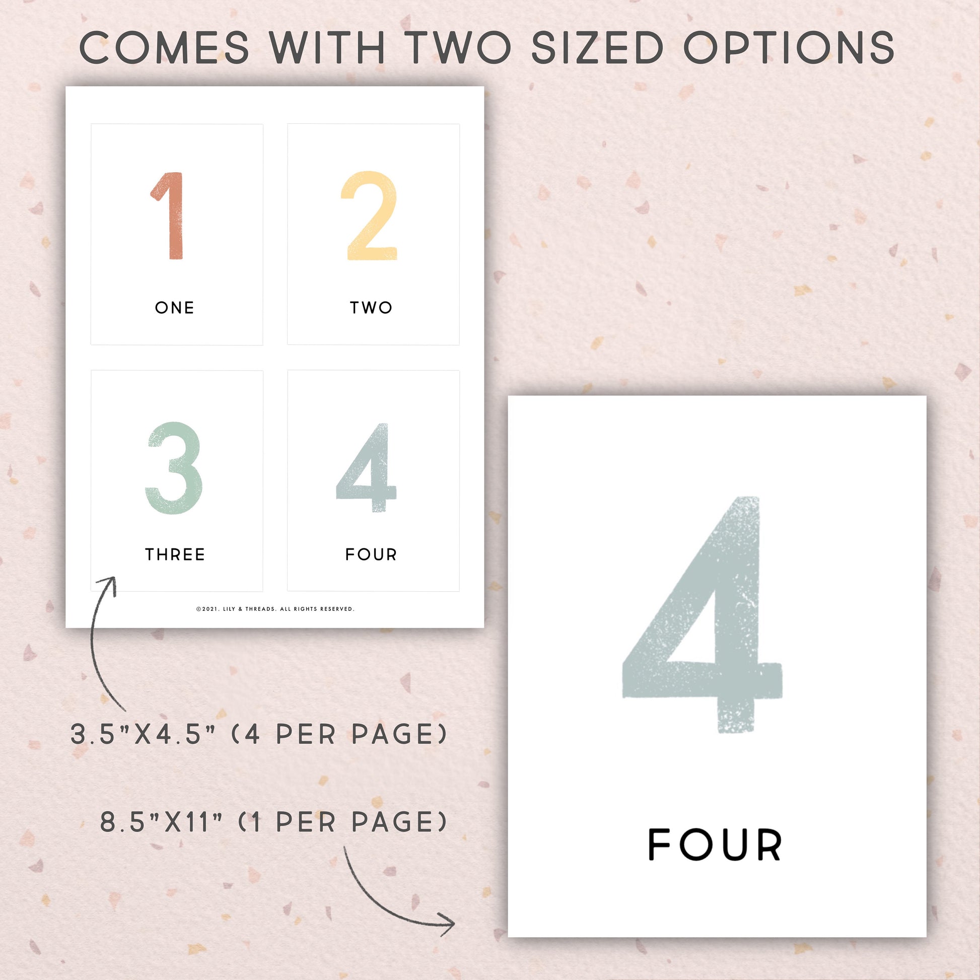 Numbers Flash Cards, Bulletin Board | Calming Corner, Montessori, Education, Nursery, Classroom Poster| Download PRINTABLE Art | Counting