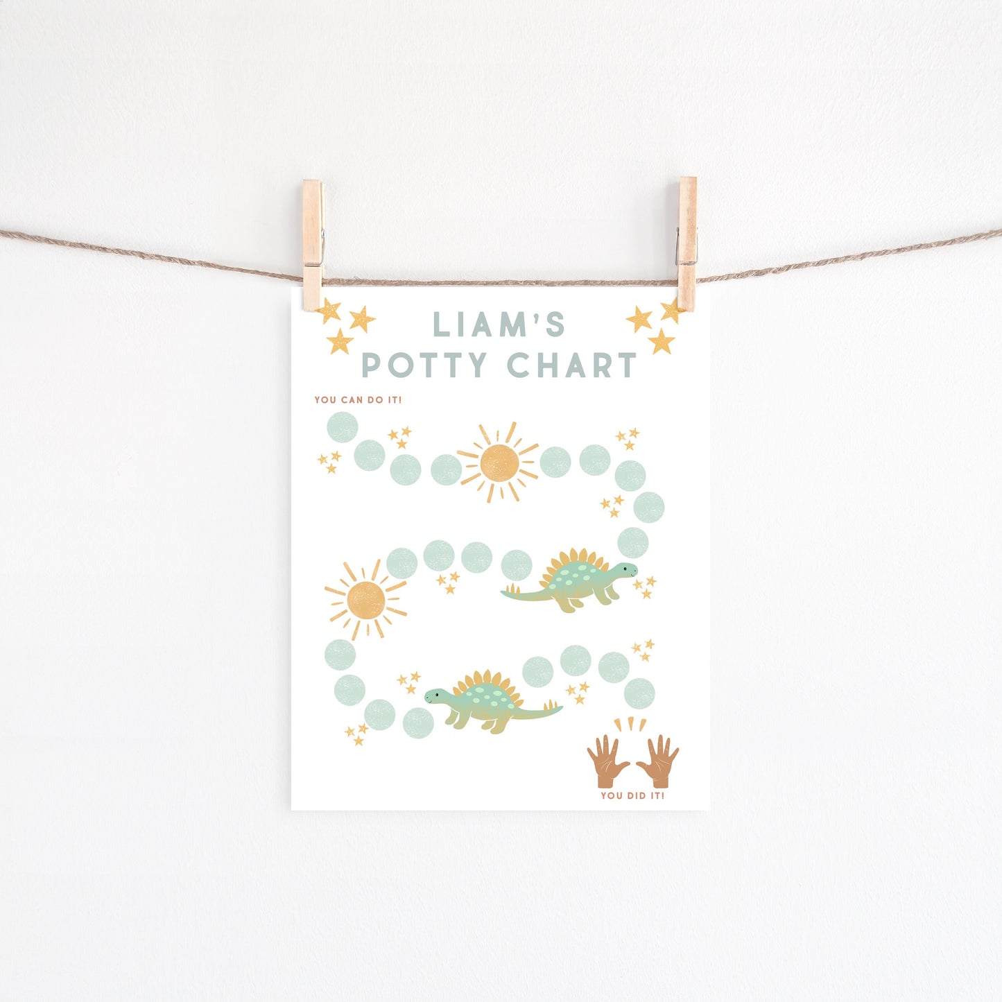 Editable Potty Chart | Potty Training Chart | Custom Sticker Chart | Potty Training Printable | Reward Chart | Download | Montessori Chart