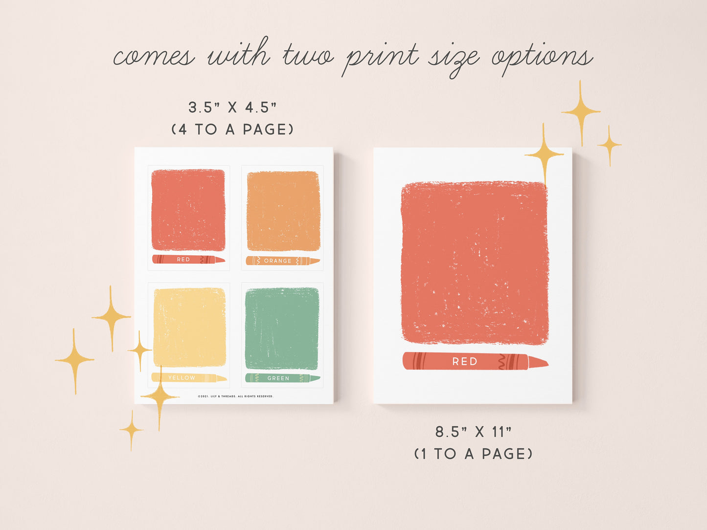 Colors Flash Cards | Calming Corner, Montessori, Education, Nursery, Classroom Poster| Download PRINTABLE Art | 3.5” x 4.5” | Color Digital
