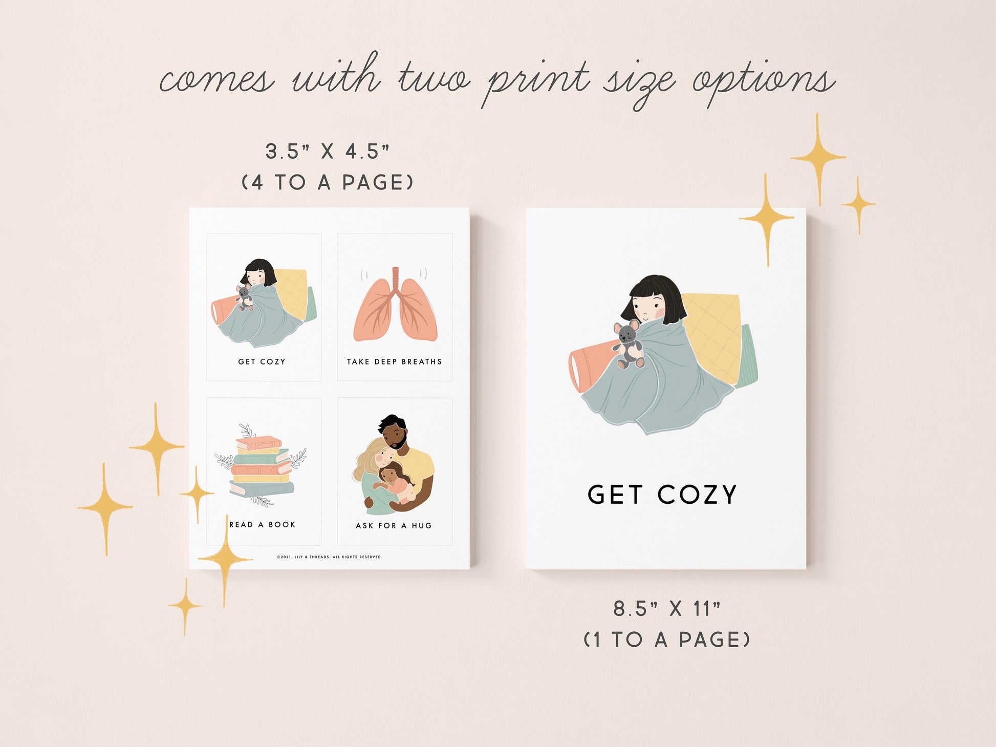 Calming Techniques Flash Cards | Calming Corner, Montessori, Education, Nursery, Classroom Poster| Download PRINTABLE Art