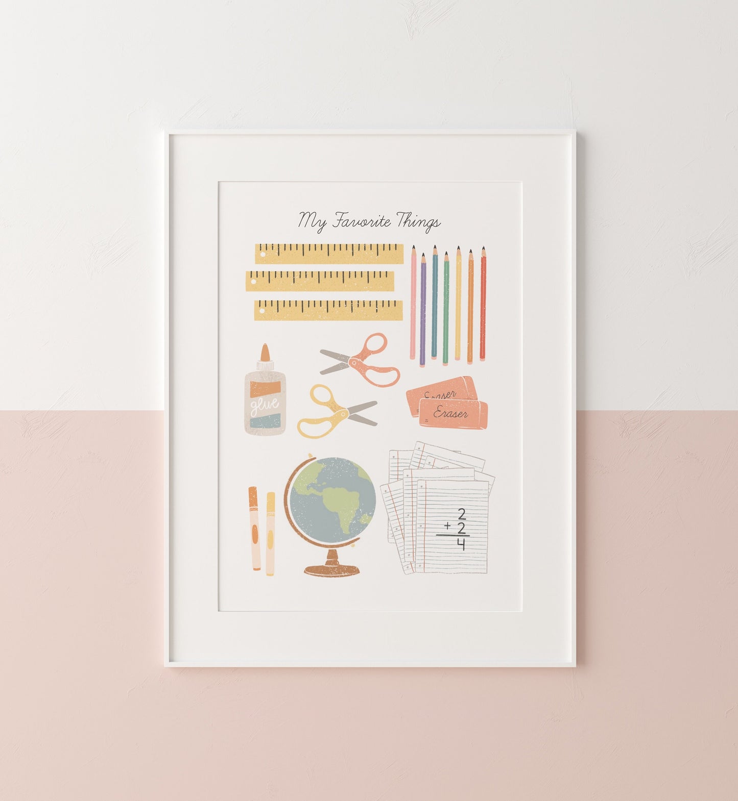 Elementary School Teacher Classroom Decor Artwork Gift, Homeschool Montessori Printable, Playroom Artwork, Preschool Kindergarten Classroom