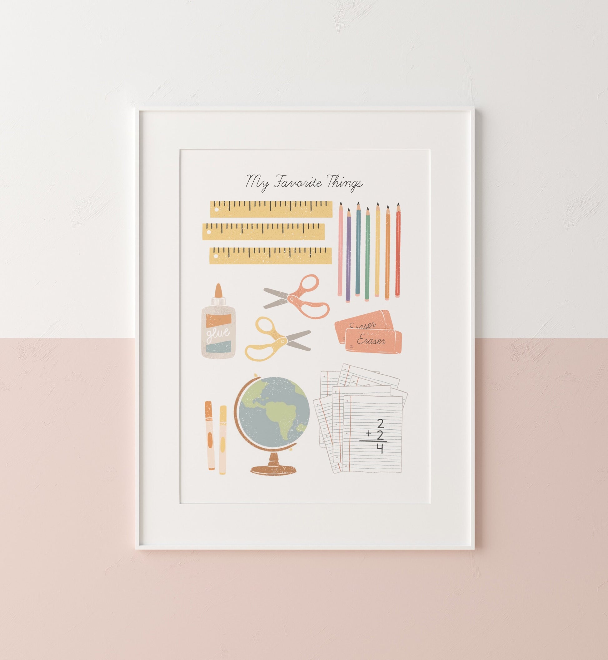 Elementary School Teacher Classroom Decor Artwork Gift, Homeschool Montessori Printable, Playroom Artwork, Preschool Kindergarten Classroom
