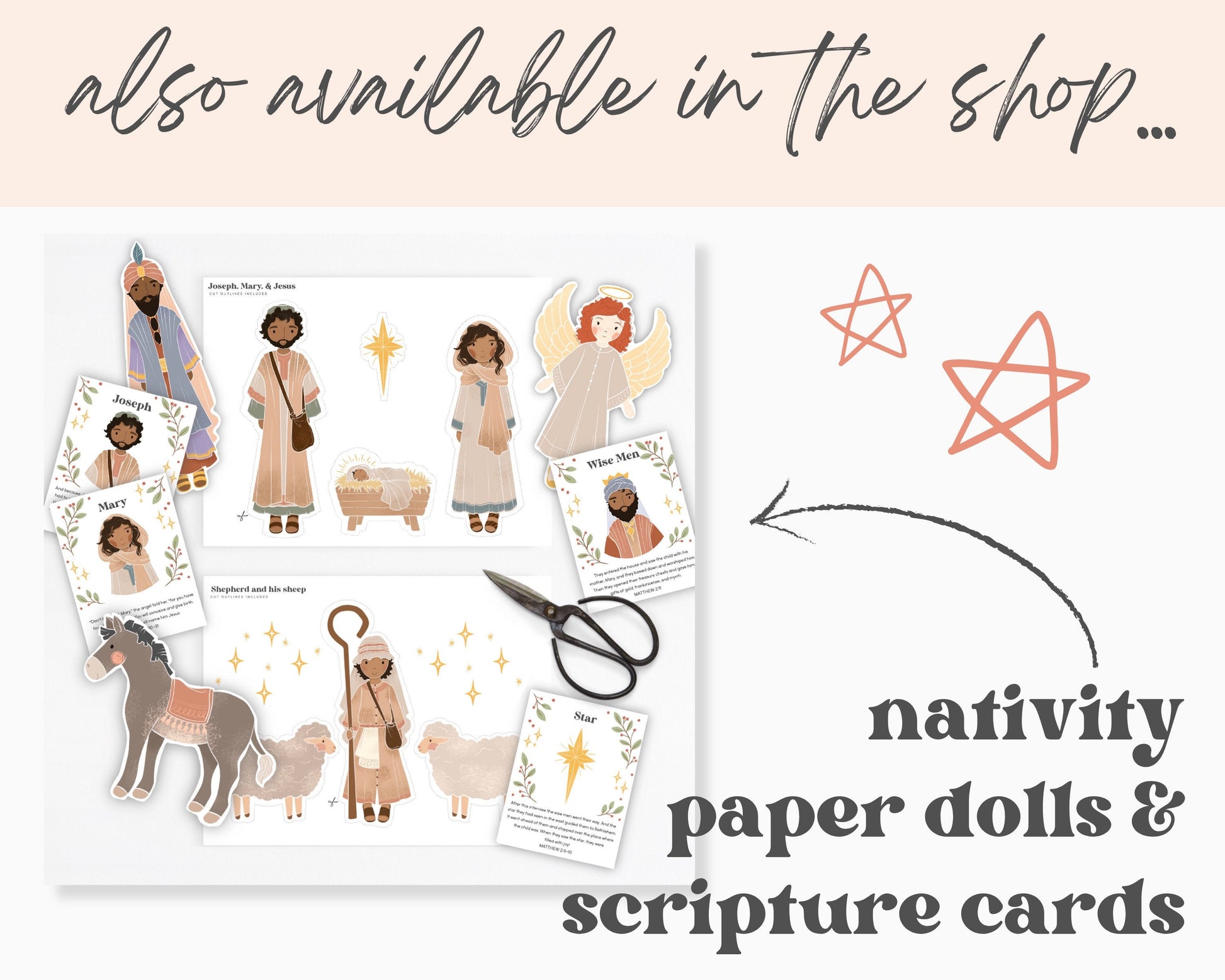 Nativity Christmas Coloring Pages 4 Sheets Jesus Nativity Preschool Kindergarten Activity Homeschool Bible Curriculum Download Printable