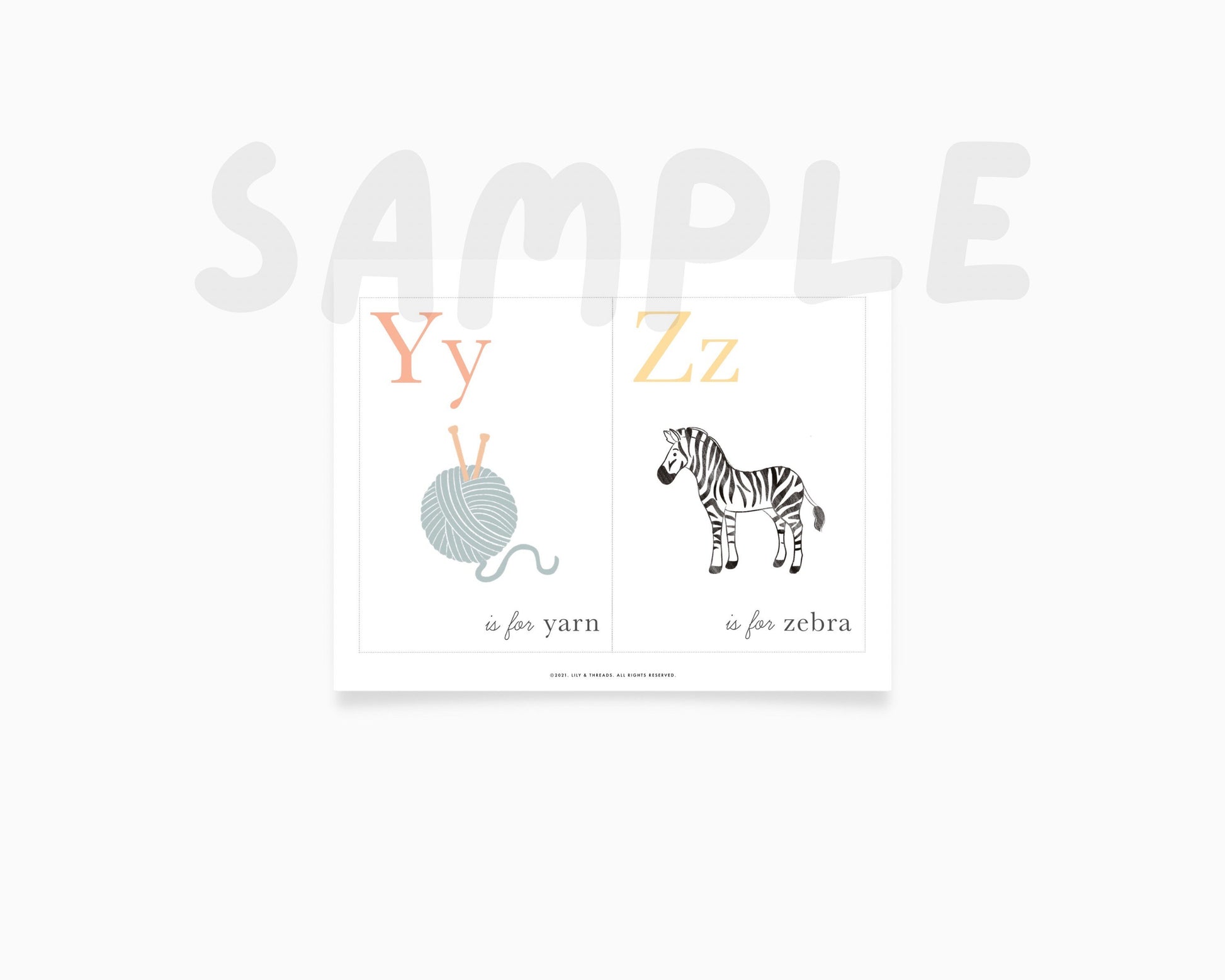 Alphabet Flash Cards, Calming Corner, Montessori, Education, Homeschool Preschool ABC Activity Classroom Poster Bulletin  Download PRINTABLE