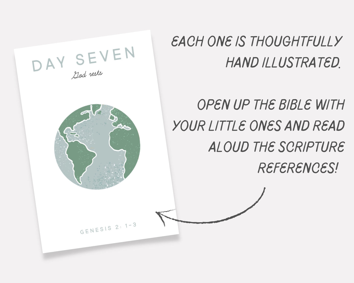 7 Days Of Creation Flash Cards, Creation Account Activity, Bible Verse Lesson, Sunday School, Christian, Biblical Homeschooling, Scripture