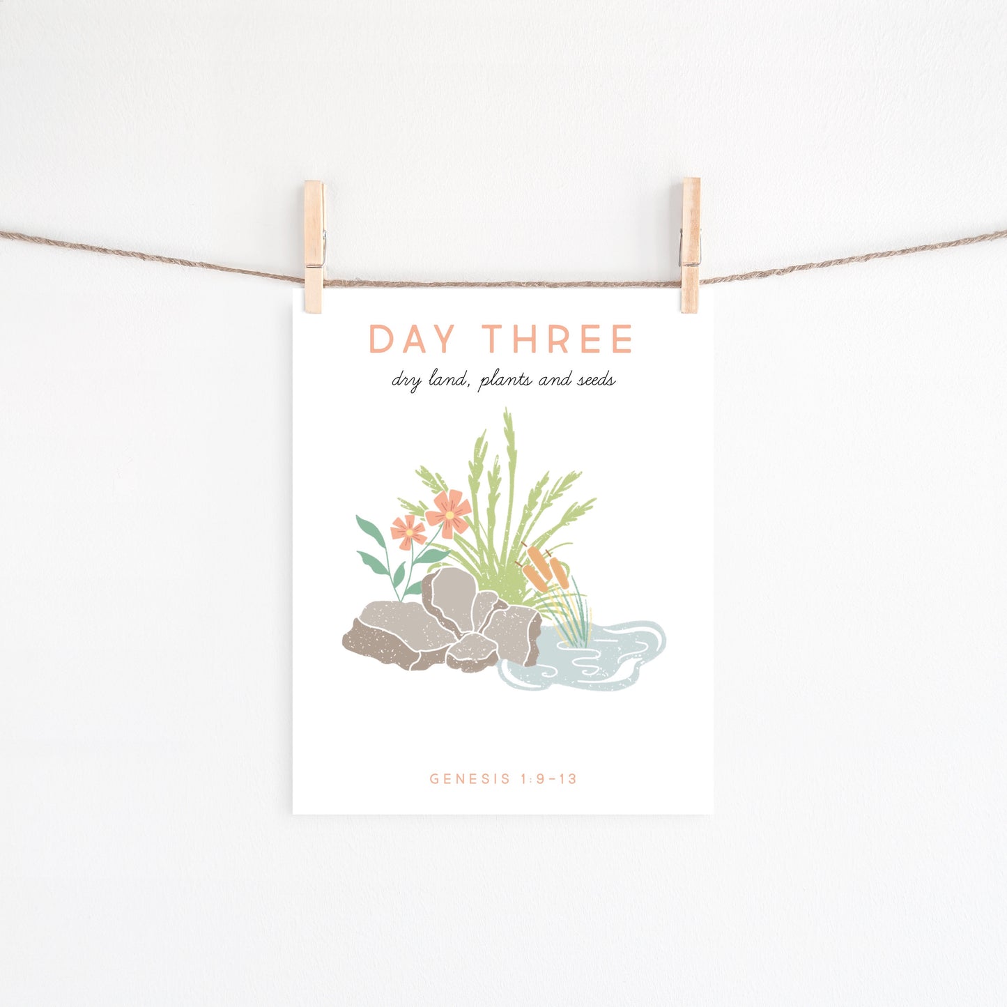 7 Days Of Creation Flash Cards, Creation Account Activity, Bible Verse Lesson, Sunday School, Christian, Biblical Homeschooling, Scripture