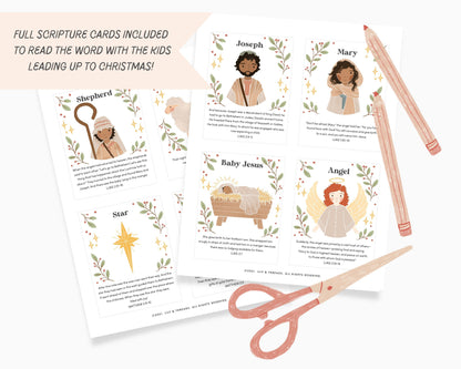 Christmas Story Spinner Wheel Craft Kids, Birth of Jesus Activity, Nativity Craft, Sunday School, Christian Homeschool, Christmas Advent
