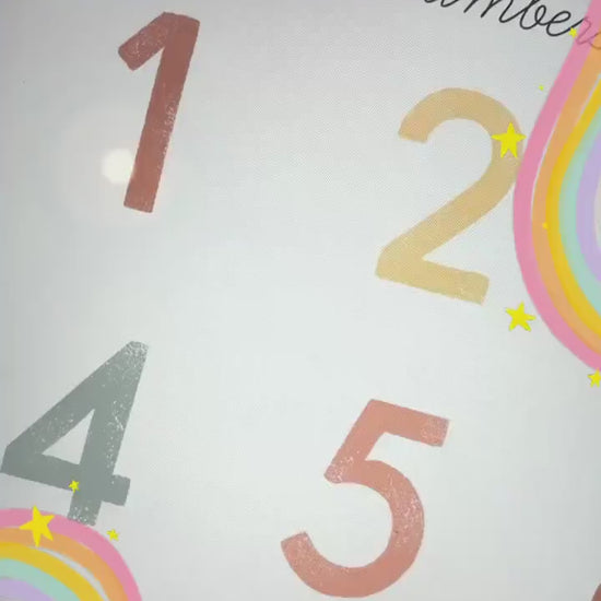 Numbers Chart Illustration Artwork Print Poster| Calming Corner, Montessori, Education, Nursery, Classroom Poster| Download Printable Art |