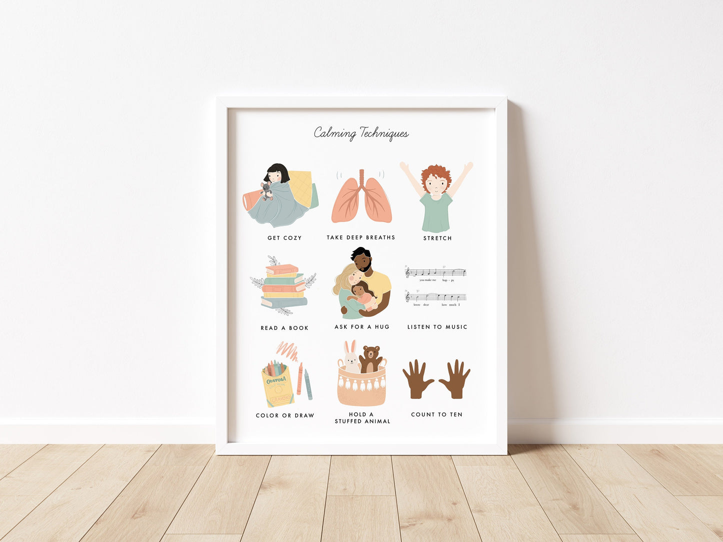 Feelings & Emotions Chart Print, Set of 3, Calming Corner Montessori Educational Homeschool Wall Art Classroom Decor Download Printable