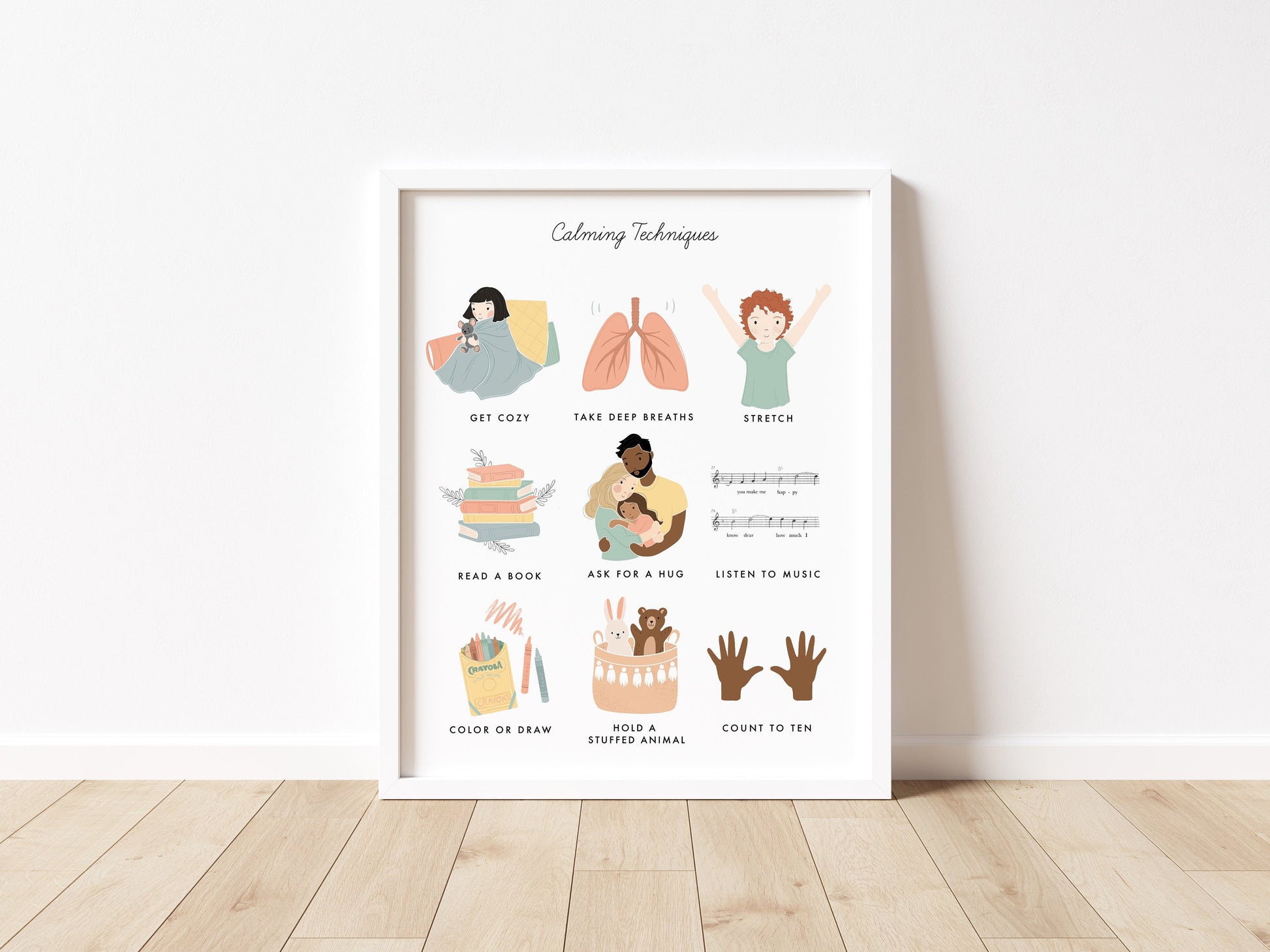 Feelings & Emotions Chart Print, Set of 3, Calming Corner Montessori Educational Homeschool Wall Art Classroom Decor Download Printable