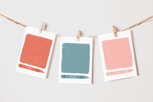 Colors Flash Cards | Calming Corner, Montessori, Education, Nursery, Classroom Poster| Download PRINTABLE Art | 3.5” x 4.5” | Color Digital