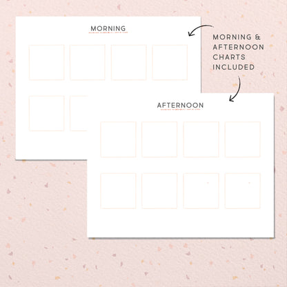 Editable School Routine Cards Chart, Toddler Daily Rhythm, Visual Schedule | Kindergarten Pre K Homeschool, Download Printable | Montessori