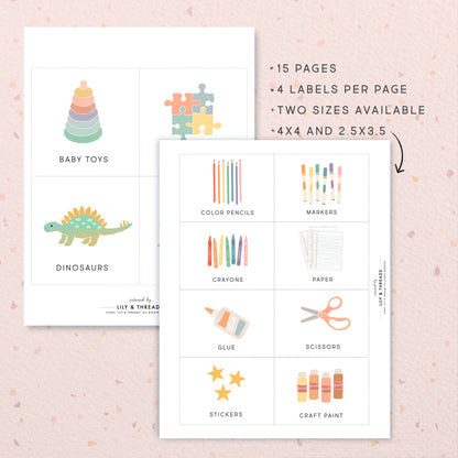 Editable Printable Toy Trofast Bin Storage Labels, Visual Pictures Download | Montessori | Homeschool Pre-K Classroom Playroom Organization