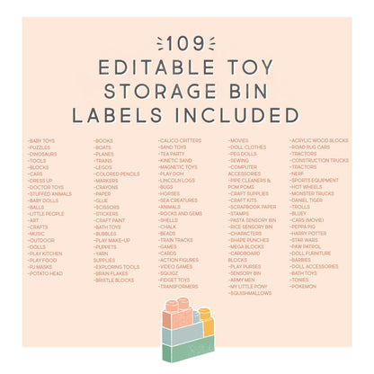 Editable Printable Toy Trofast Bin Storage Labels, Visual Pictures Download | Montessori | Homeschool Pre-K Classroom Playroom Organization